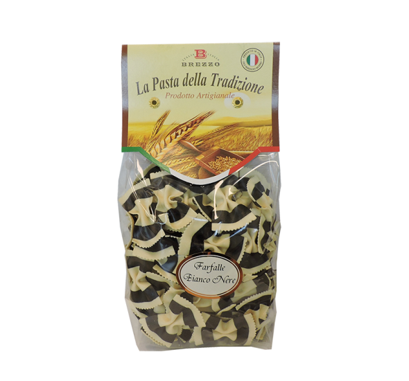 brezzo-farfalle-bianco-nere-al-nero-di-seppia-pasta-di-semola image 1