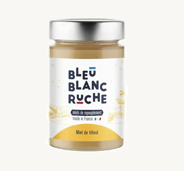 bleu-blanc-ruche-miel-de-tilleul-miele-francese-di-tiglio-250-g image 1