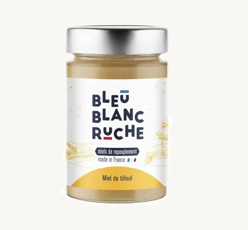 bleu-blanc-ruche-miel-de-tilleul-miele-francese-di-tiglio-250-g image 1