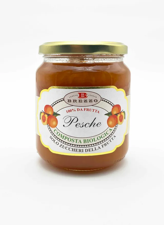 brezzo-composta-di-pesche-bio-senza-zuccheri-aggiunti image 1
