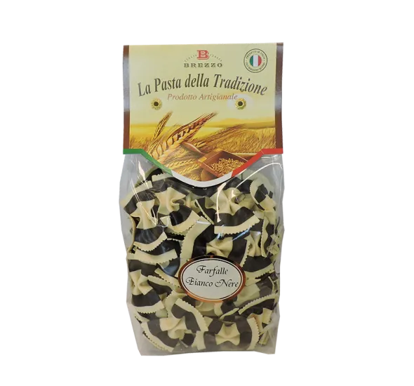 brezzo-farfalle-bianco-nere-al-nero-di-seppia-pasta-di-semola image 1