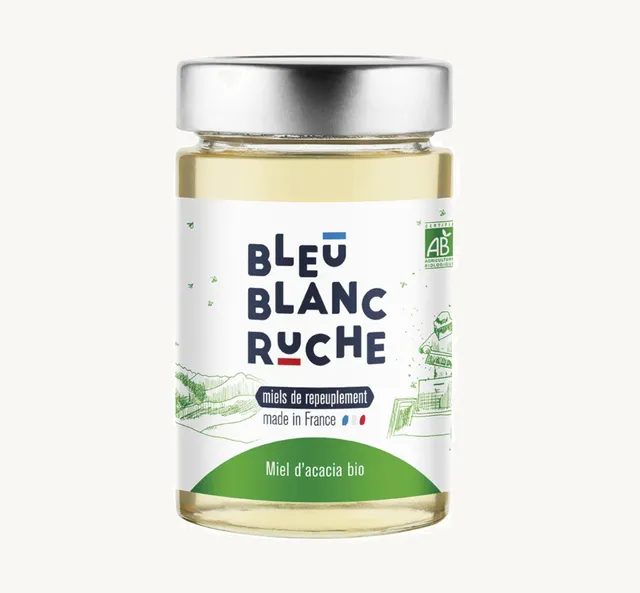 bleu-blanc-ruche-miele-di-acacia-bio-250-g image 1