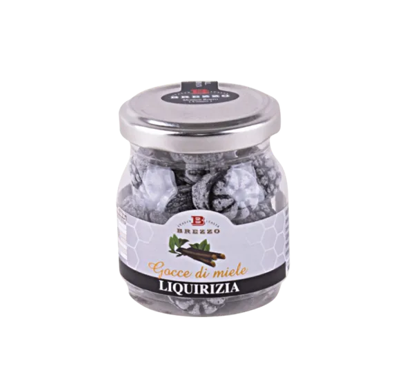 brezzo-drops-miele-e-liquirizia-caramelle-in-vaso image 1