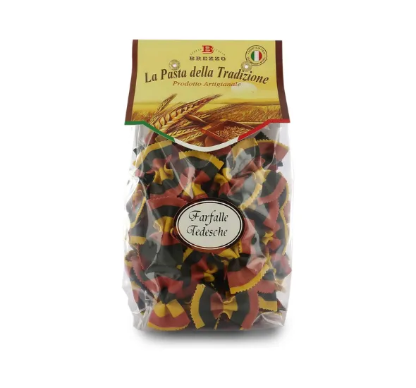brezzo-farfalle-giallo-rosso-nere-pasta-grano-duro-colorata image 1