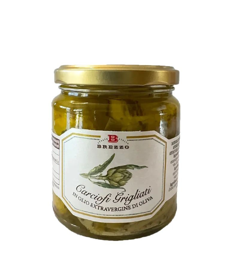 brezzo-carciofi-grigliati-in-olio-extravergine-di-oliva-conserva-vegetale image 1