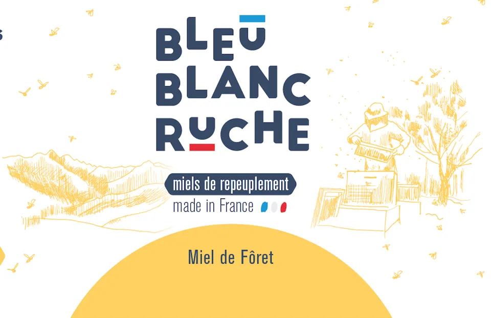 bleu-blanc-ruche-miele-di-foresta-secchio-ripopolamento-5-kg image 1
