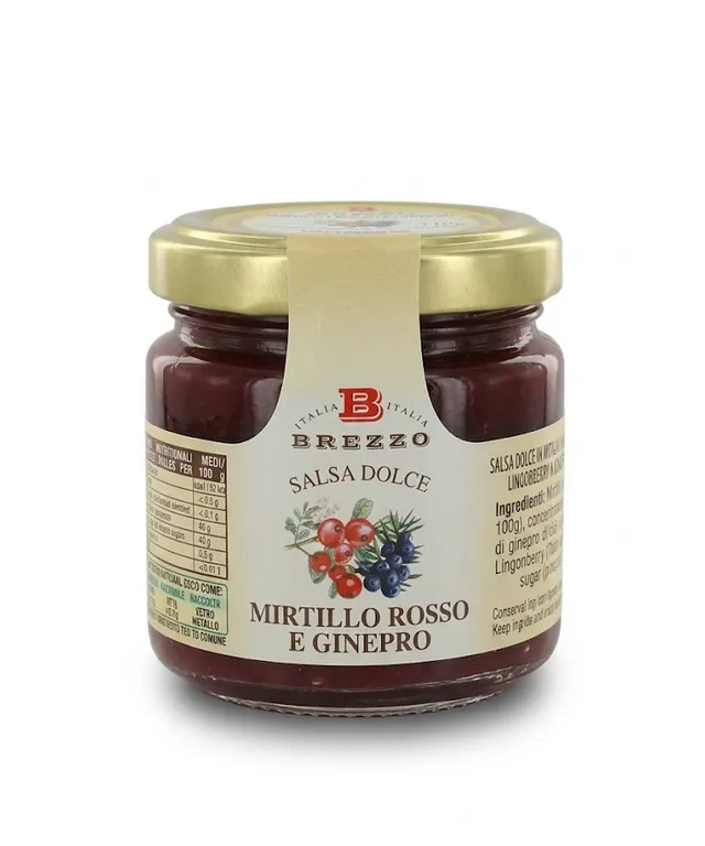 brezzo-salsa-dolce-di-mirtillo-rosso-e-ginepro-confettura-miobio image 1