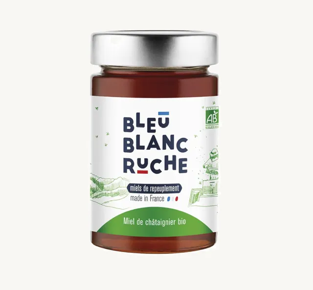 bleu-blanc-ruche-miele-di-castagno-bio-250-g image 1