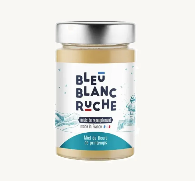 bleu-blanc-ruche-miele-di-fiori-di-primavera-250-g image 1