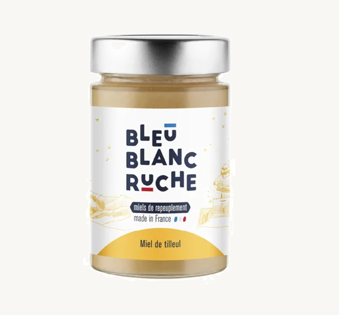 bleu-blanc-ruche-miel-de-tilleul-miele-francese-di-tiglio-250-g image 1
