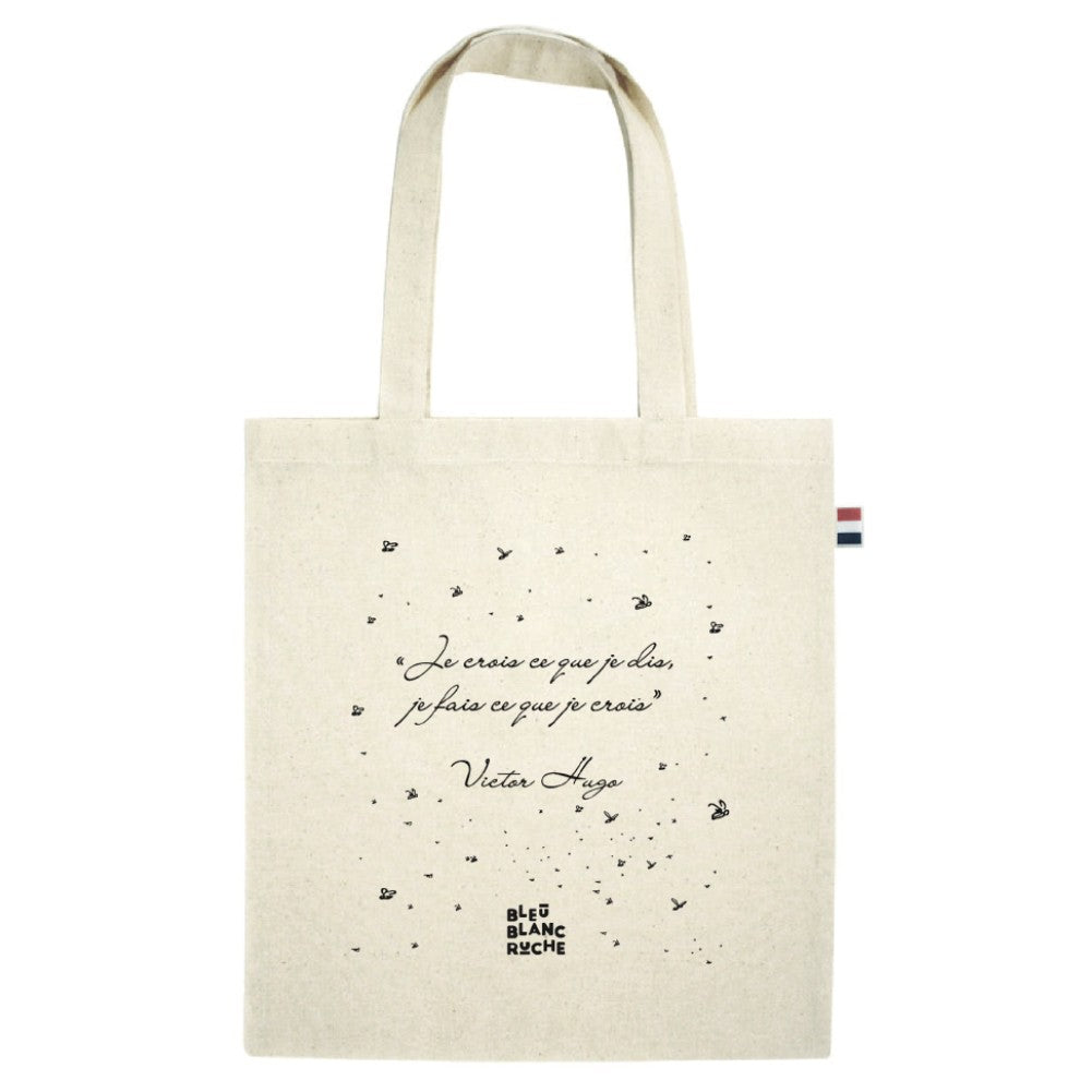 bleu-blanc-ruche-tote-bag-cotone-made-in-france image 1