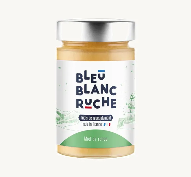 bleu-blanc-ruche-miele-di-rovo-250-g image 1