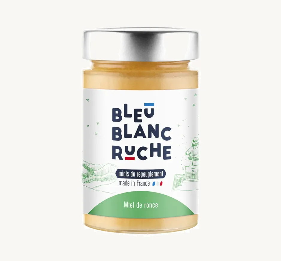 bleu-blanc-ruche-miele-di-rovo-250-g image 1