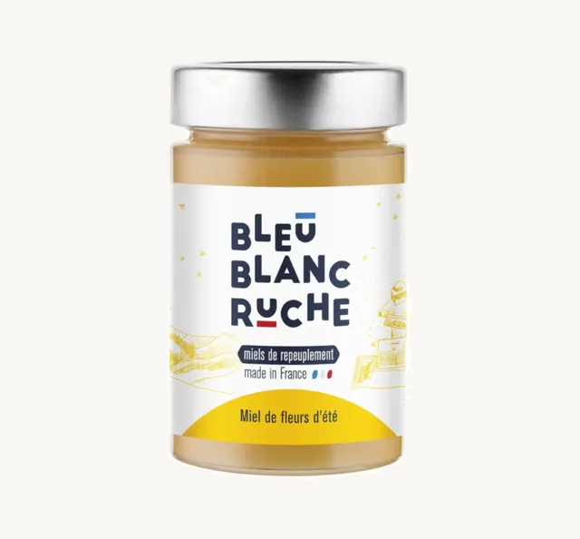 bleu-blanc-ruche-miele-fiori-d-estate-250-g-tournesol-cremoso image 1