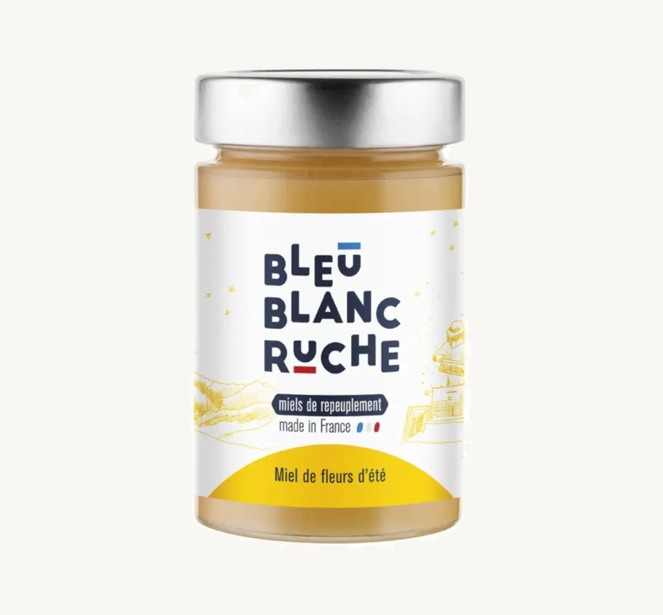 bleu-blanc-ruche-miele-fiori-d-estate-250-g-tournesol-cremoso image 1