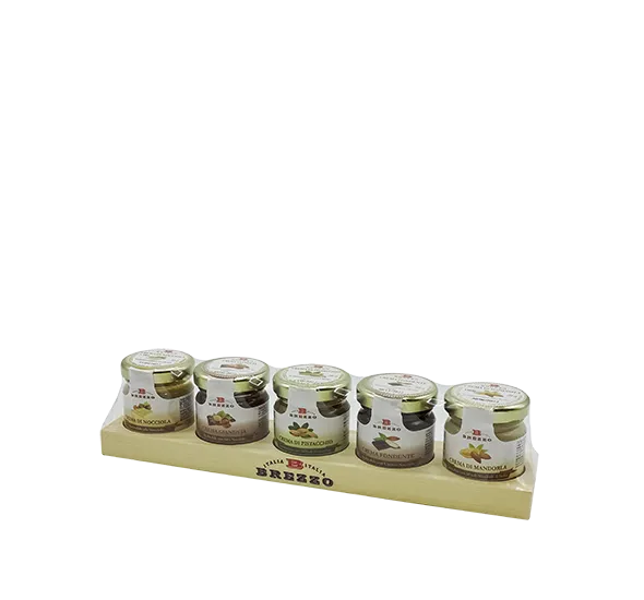 brezzo-astuccio-in-legno-5-creme-spalmabili-confezione-regalo image 1