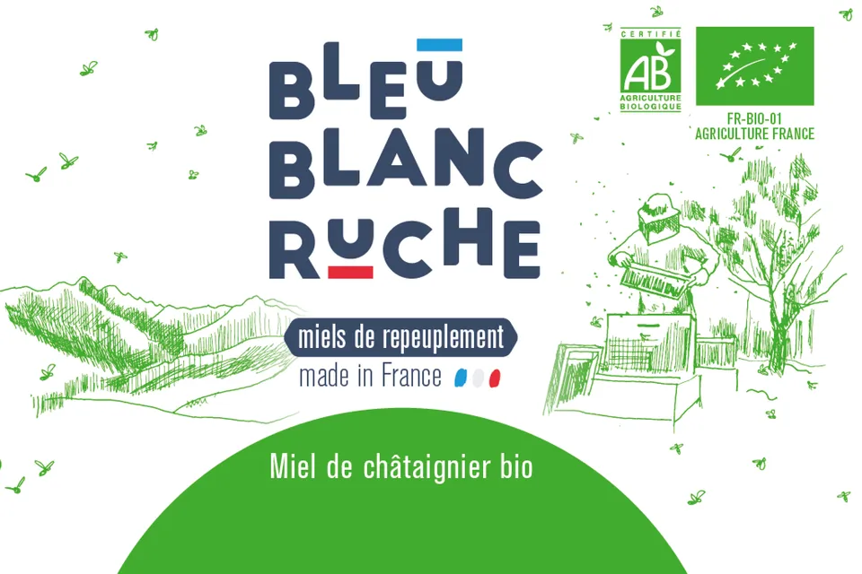 bleu-blanc-ruche-miele-di-castagno-bio-secchio-5-kg image 1